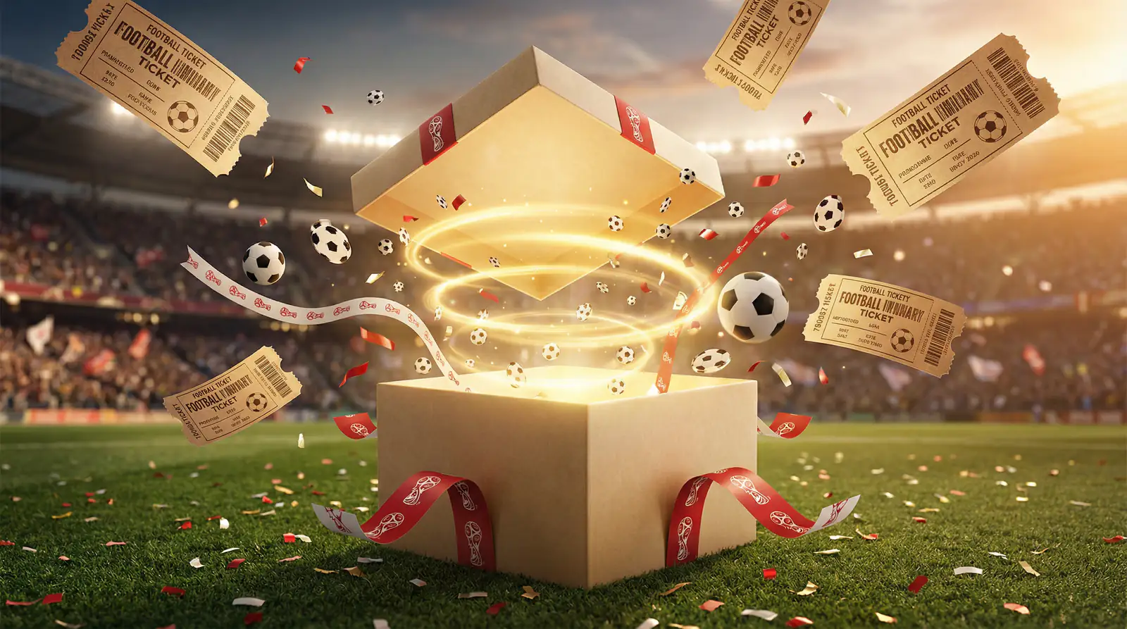 Promociones y bonos de bienvenida de casas de apuestas para el Mundial 2026 con iconos de regalo