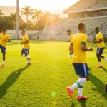 Vinicius Jr y la selección brasileña preparándose para el Mundial 2026