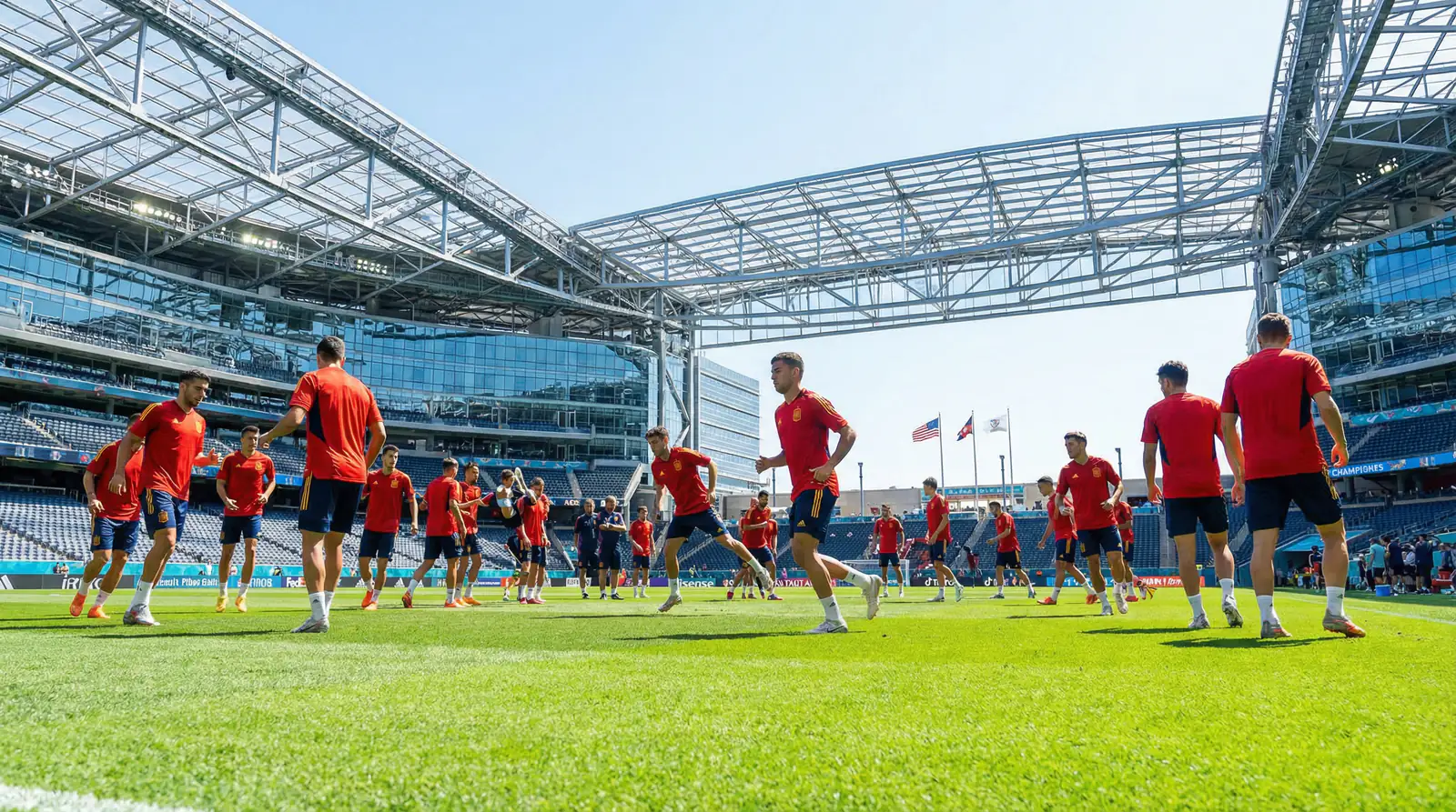 Selección española de fútbol preparándose para el Mundial 2026 en Estados Unidos