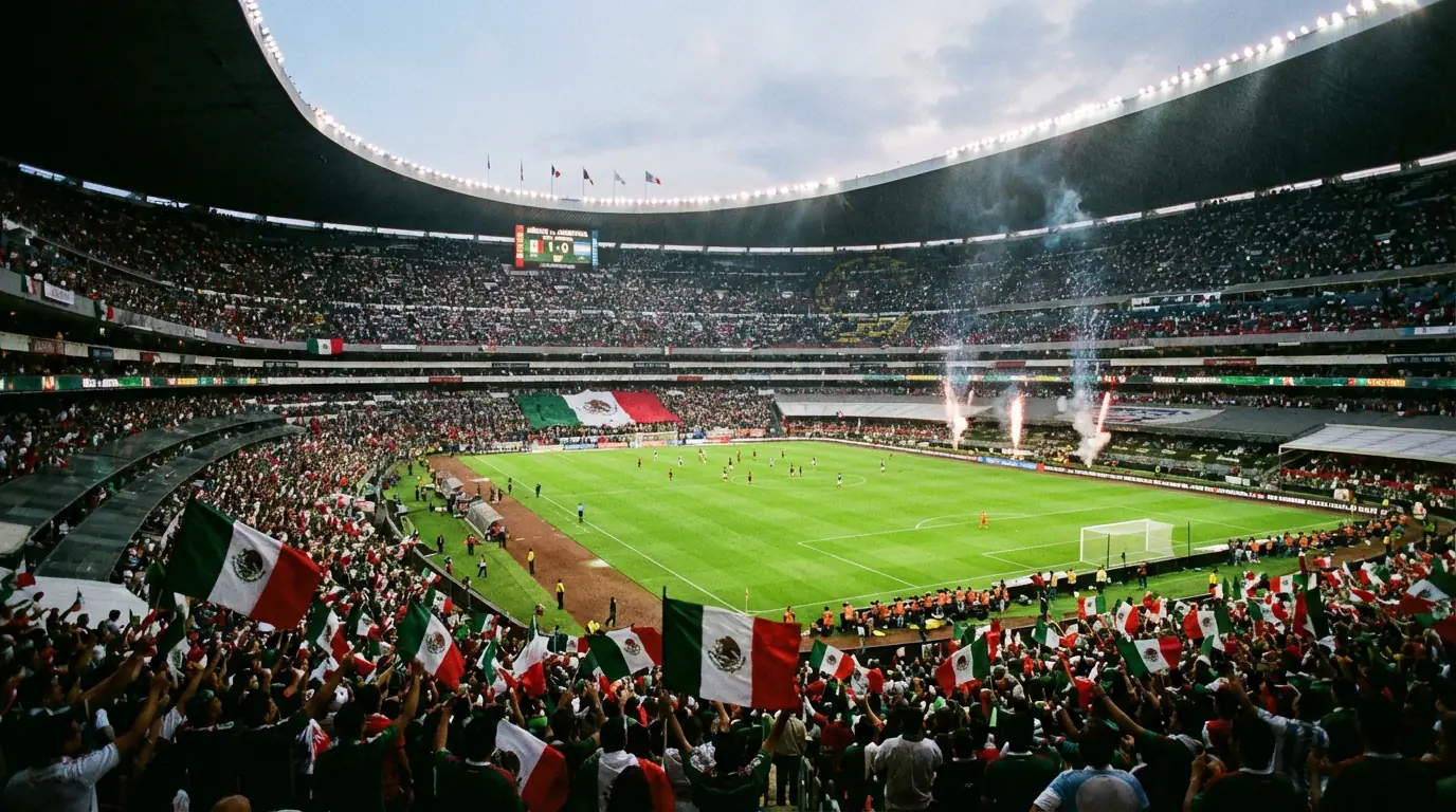 Estadio Azteca de Ciudad de México preparado para el partido inaugural del Mundial 2026