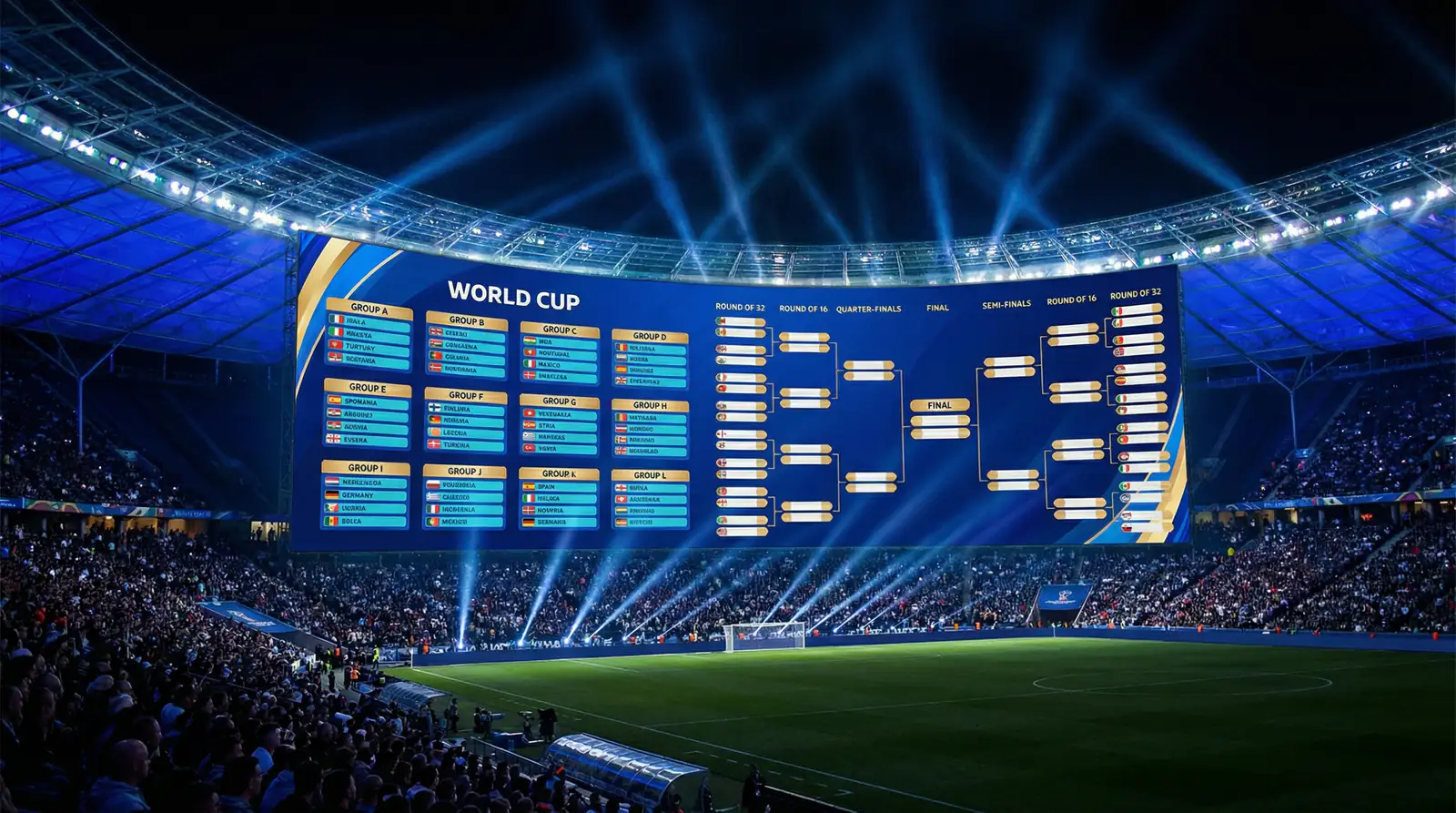 Diagrama del nuevo formato del Mundial 2026 con 48 equipos y 12 grupos
