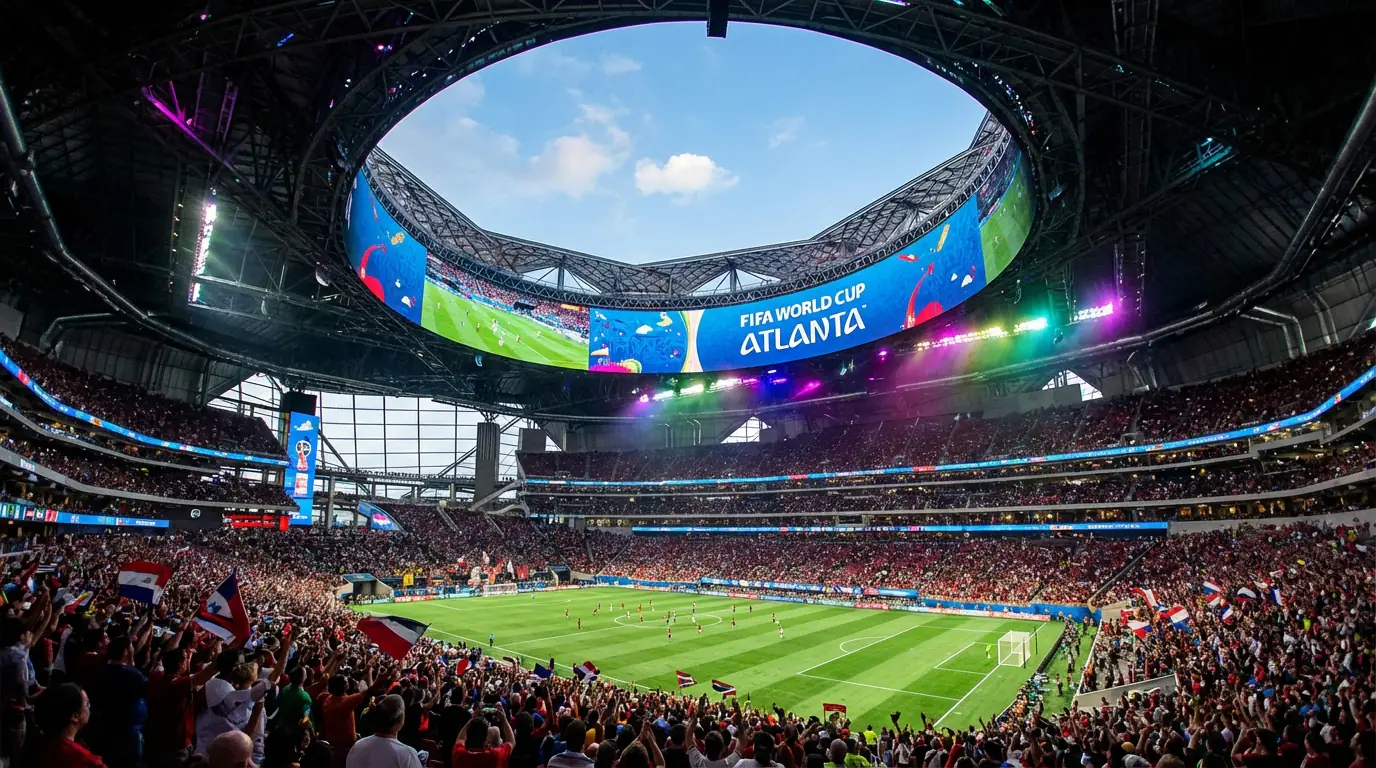 Mercedes-Benz Stadium en Atlanta, sede de los partidos de España en el Mundial 2026