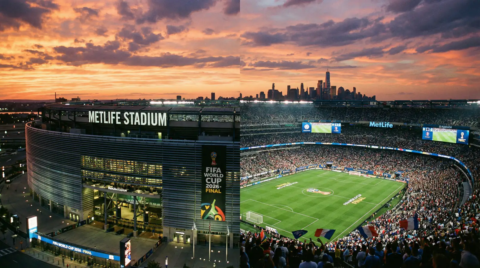 MetLife Stadium en East Rutherford, sede de la final del Mundial 2026
